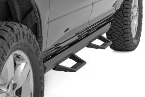 Ram 3500 Step - Rough Country - SRL2 Adjustable Aluminum - Black - '11-'18